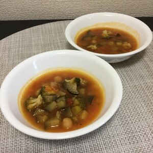 ひよこ豆と野菜のスープ